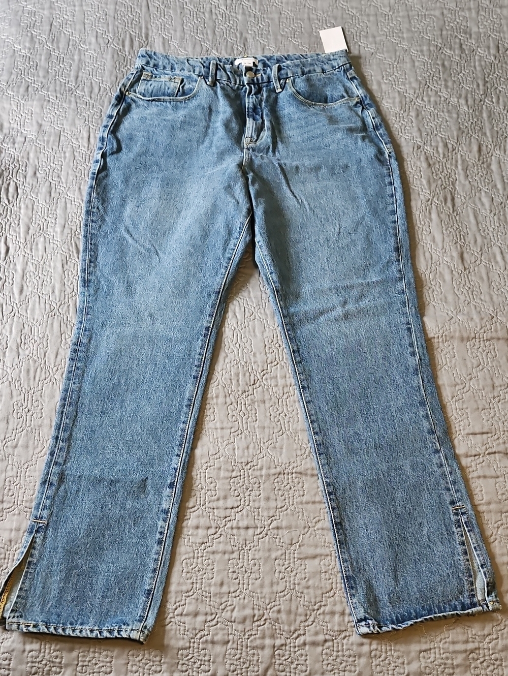 Good American Light Blue Straight Leg Jeans